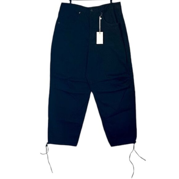 NWT Good American Cotton Uniform Relaxed Drawstring High Rise Denim 8/29 - Picture 2 of 9